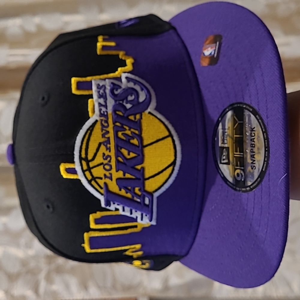 NBA Los Angeles Lakers New Era 9Fifty 2022 Snapback Hat - Purple/Black New